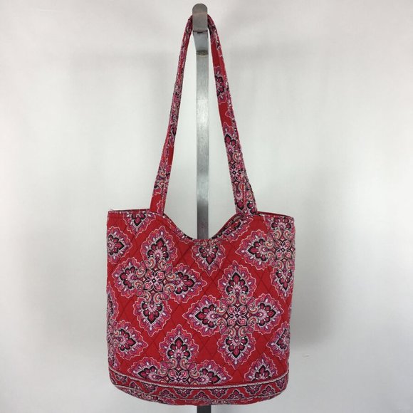 Vera Bradley Handbags - Vera Bradley Red Print Fabric Bag